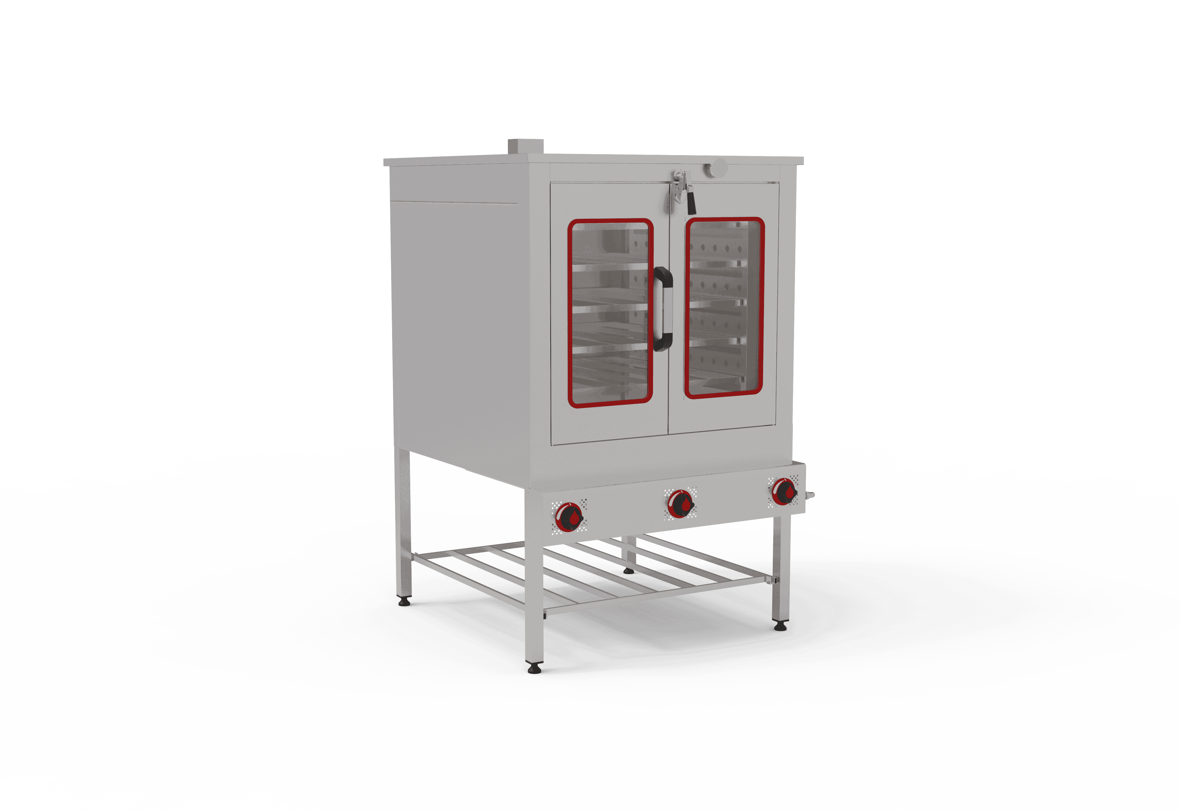 Gazlı Pasta Börek Fırını - 5 Katlı (100x100 cm) - Çift Kapılı - 3