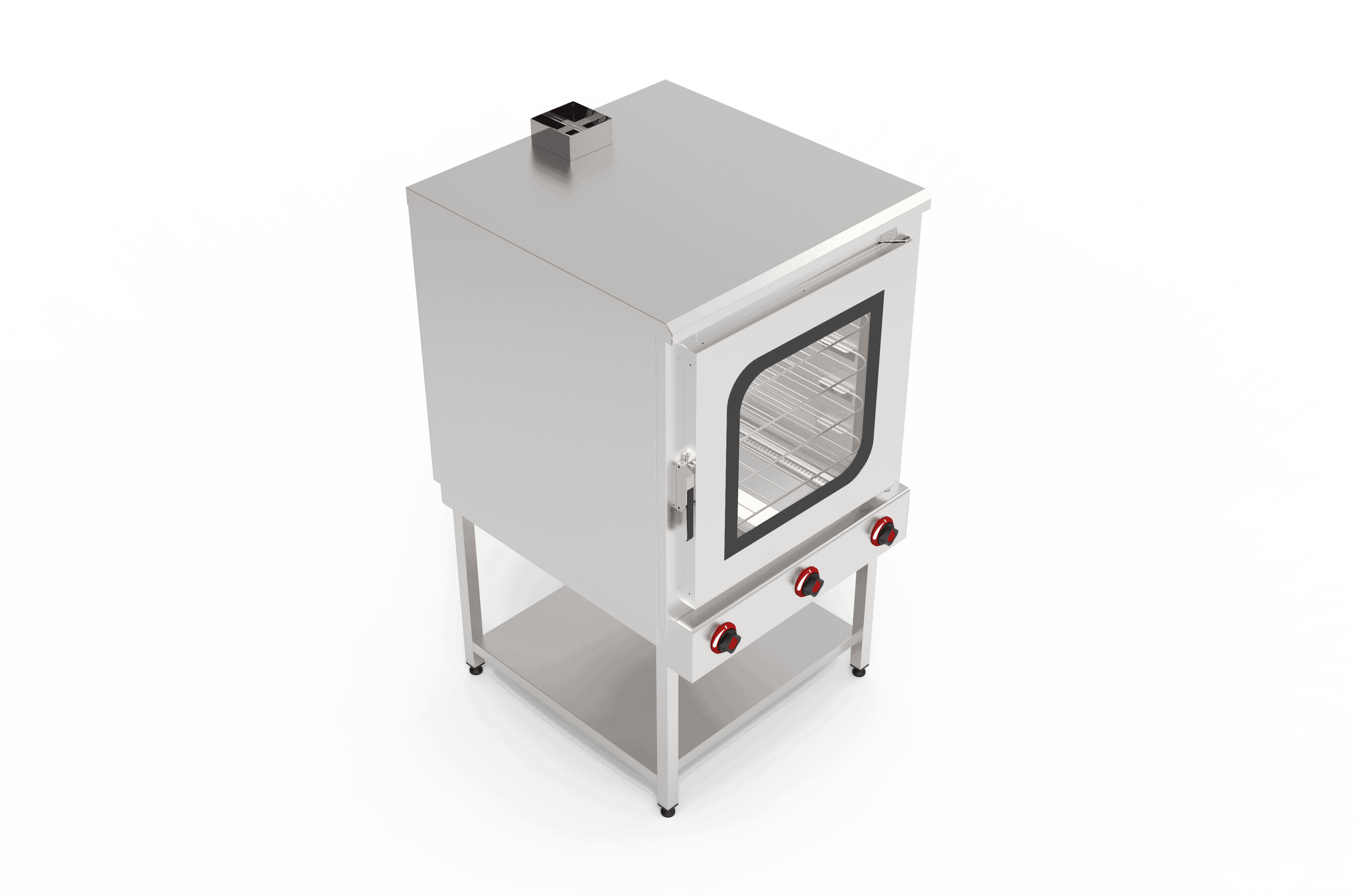 Gazlı Pasta Börek Fırını - 5 Katlı (90x90 cm) - Çift Kapılı - 3