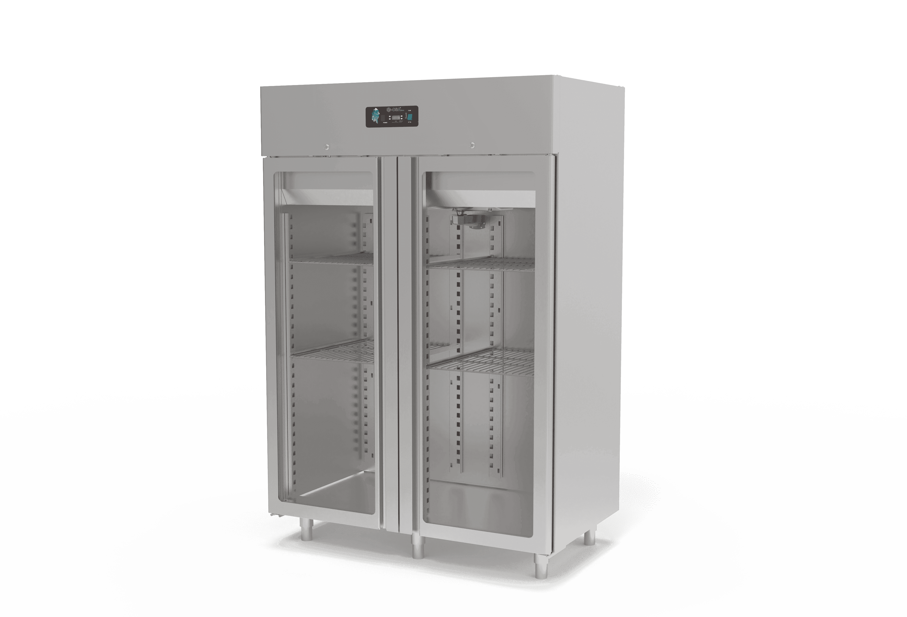 1400 Litre Dikey Buzdolabı Cam Kapılı