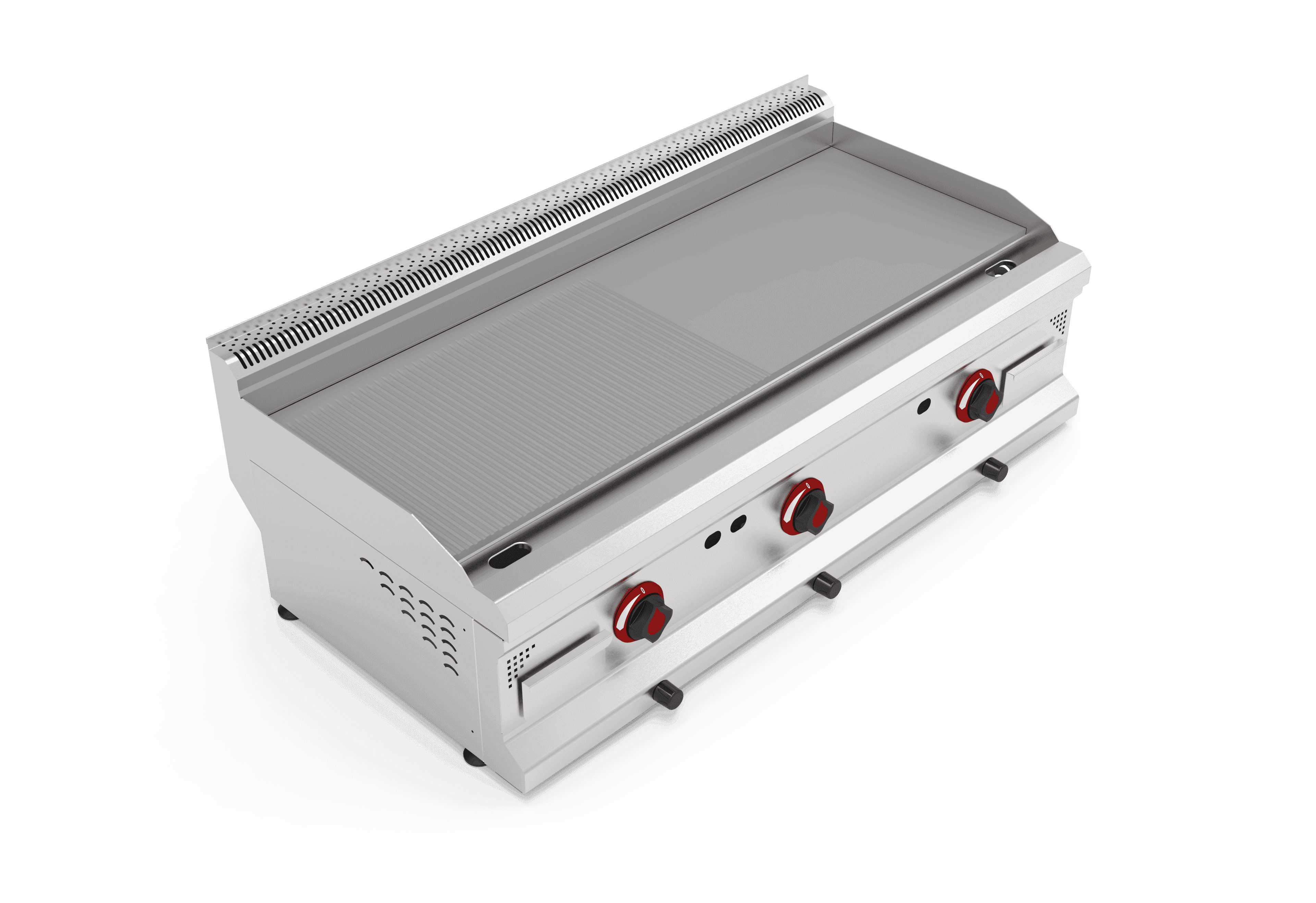 Üç Hazneli Gazlı Yarı Kanallı Izgara