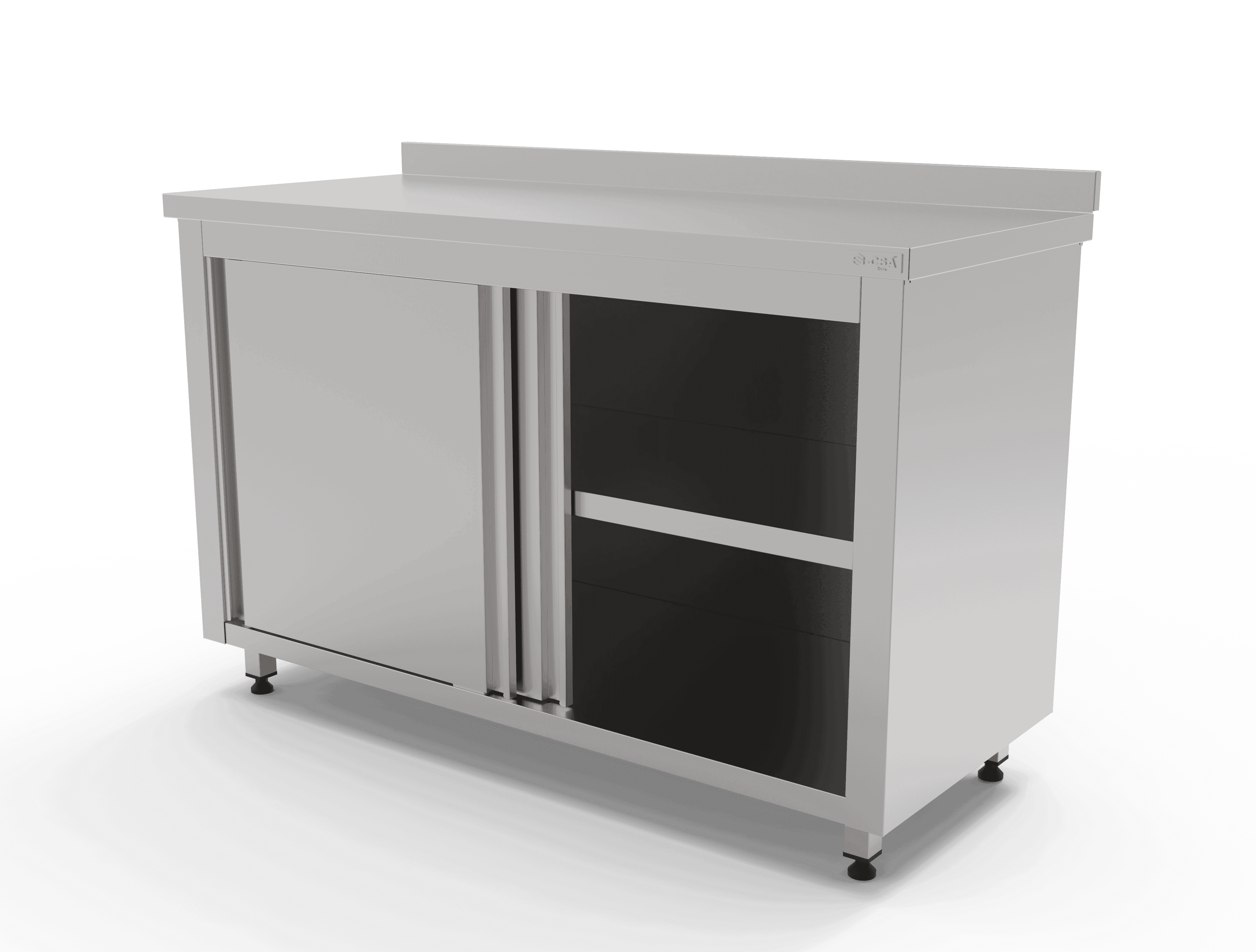 Dolaplı, Ara Raflı ve Sürgü Kapılı Çalışma Tezgahı