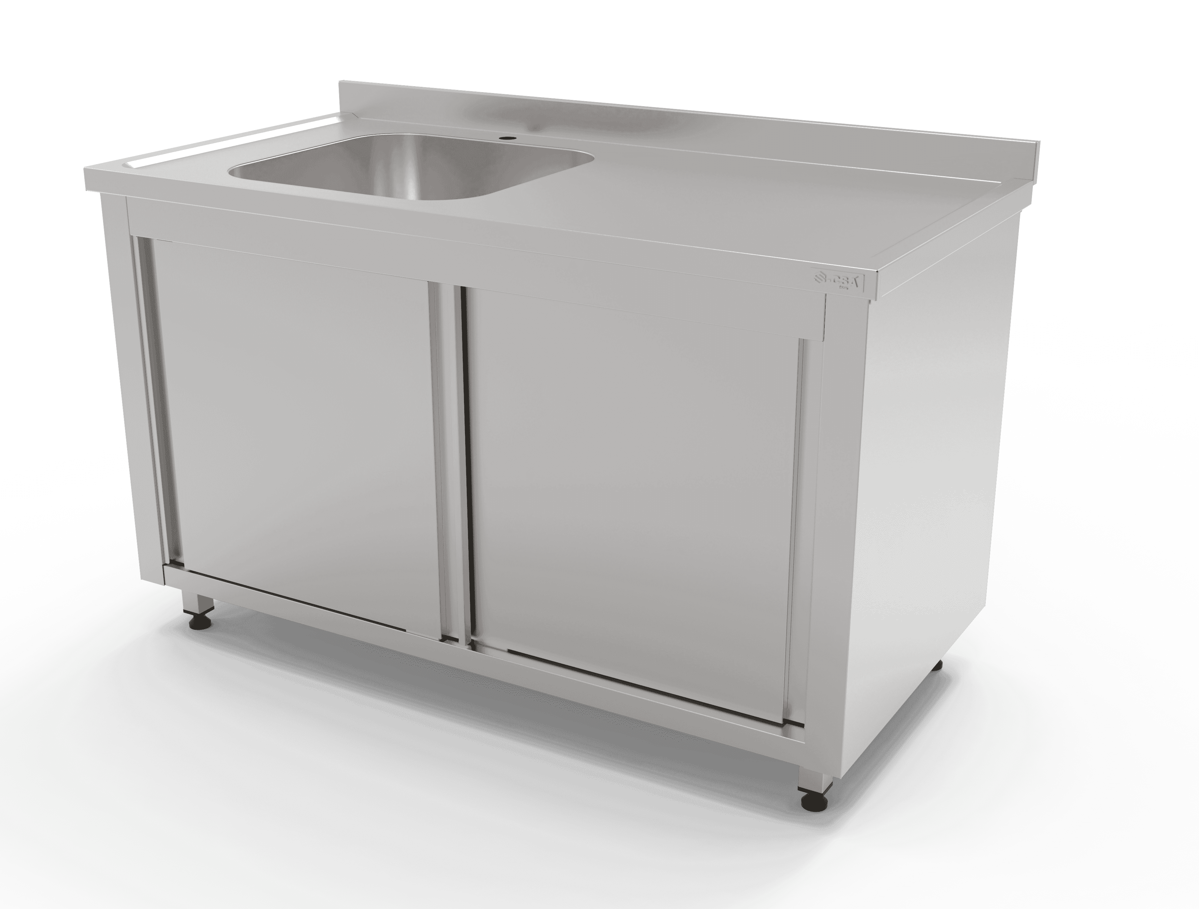 Dolaplı Sürgülü Tek Evyeli Tezgah