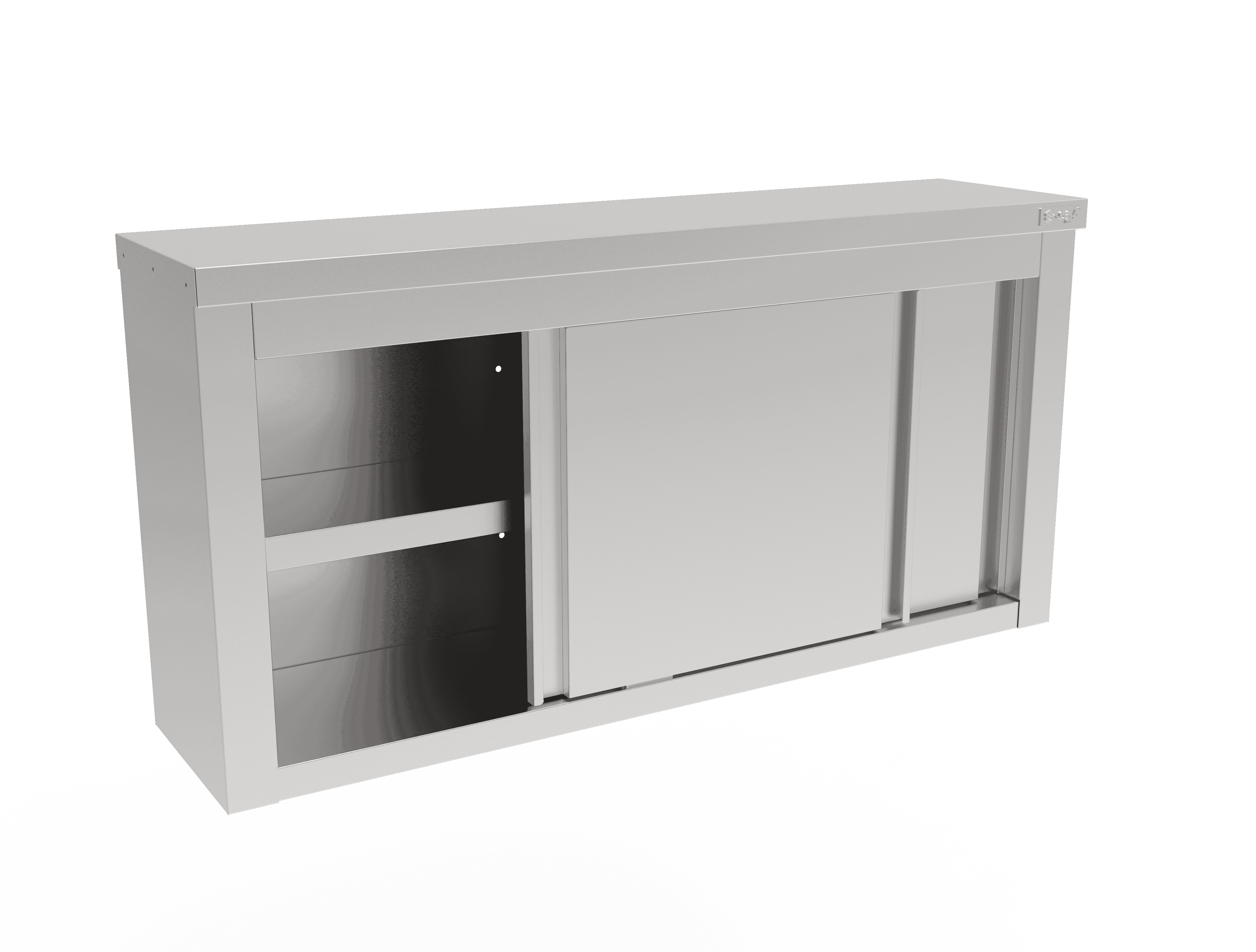 Sürgü Kapılı Ara Raflı Duvar Dolabı