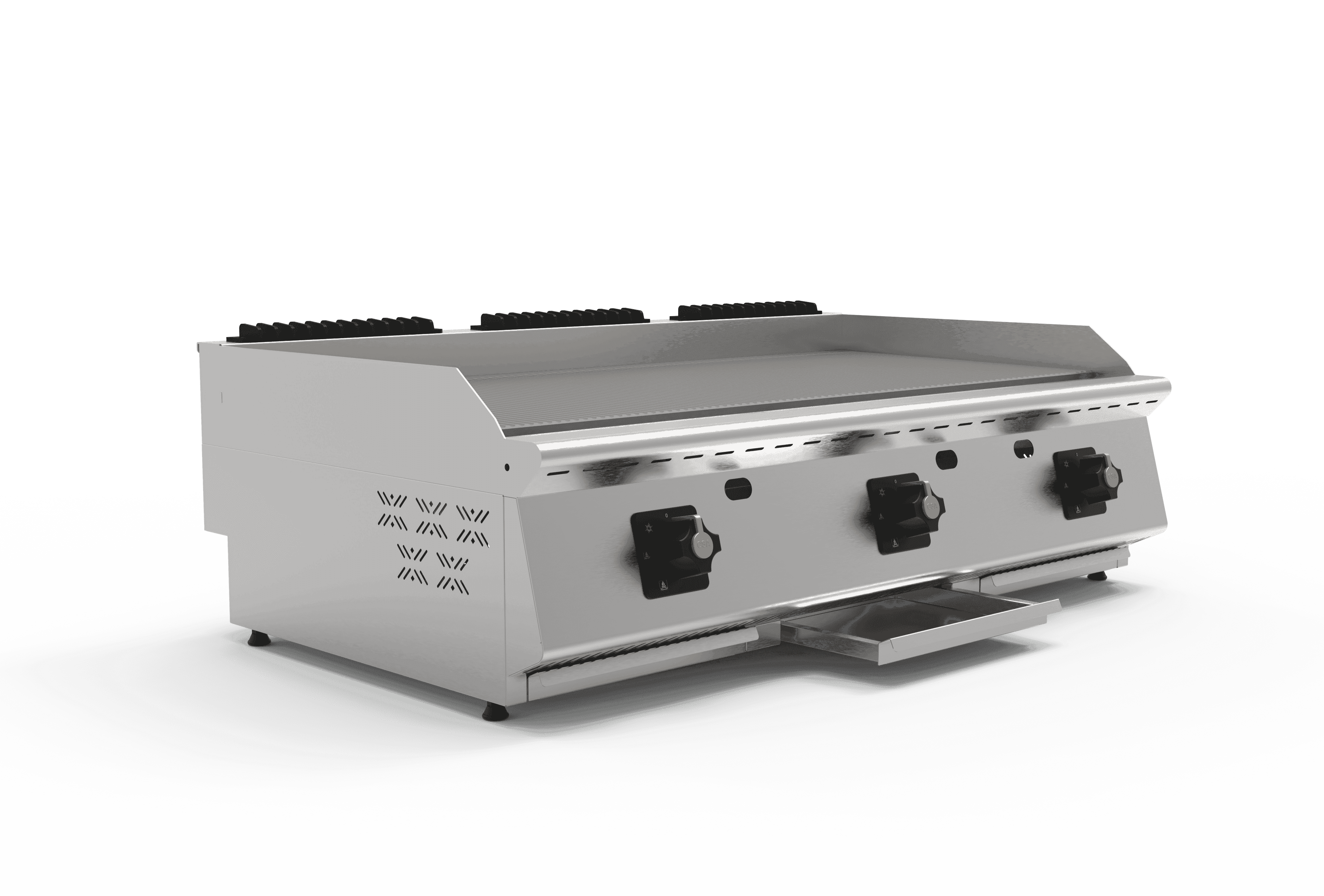 Üç Hazneli Gazlı Tam Kanallı Izgara