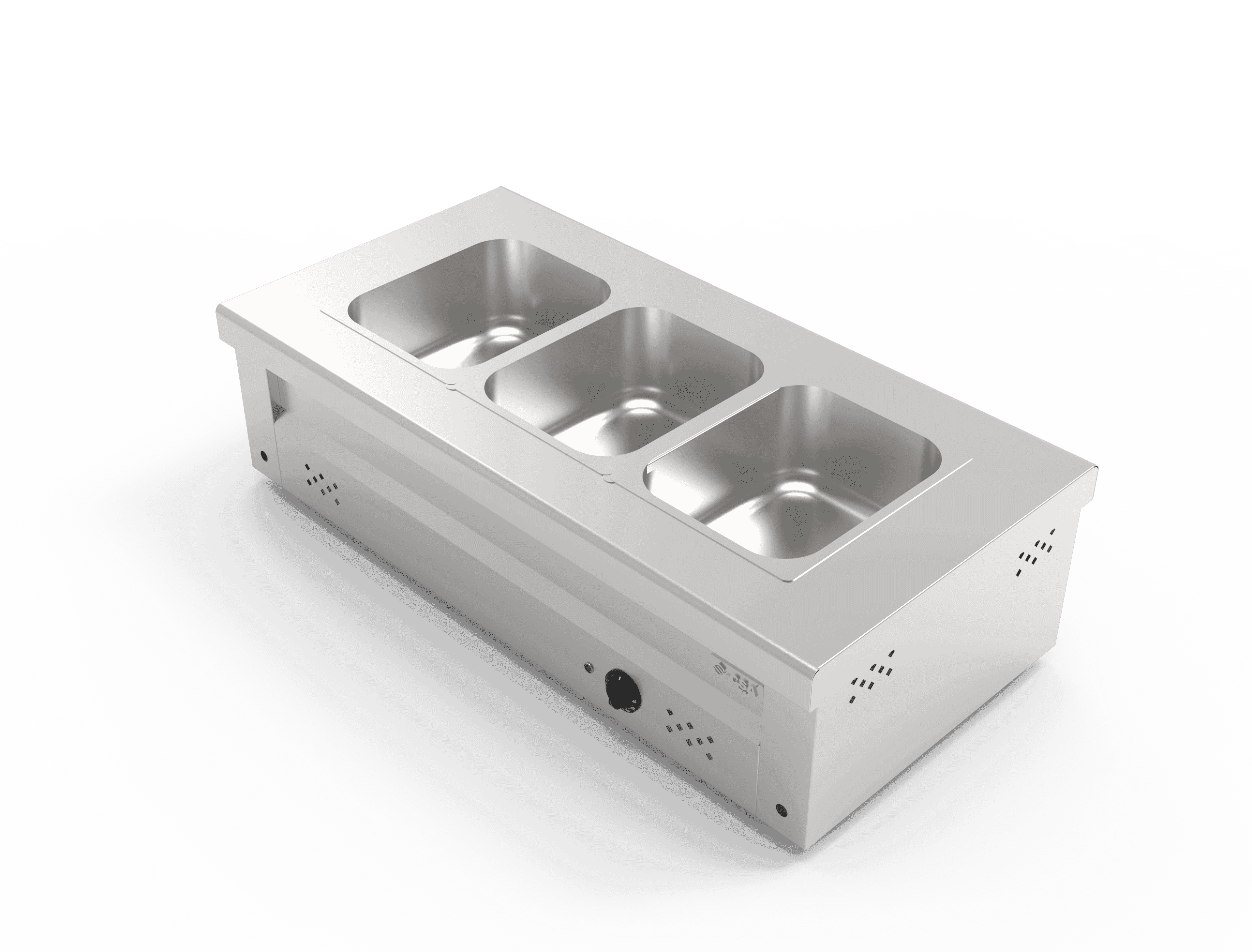 Elektrikli Set Üstü Sıcak Servis Ünitesi - 3 GN 1/2 Kapasiteli (100 cm)