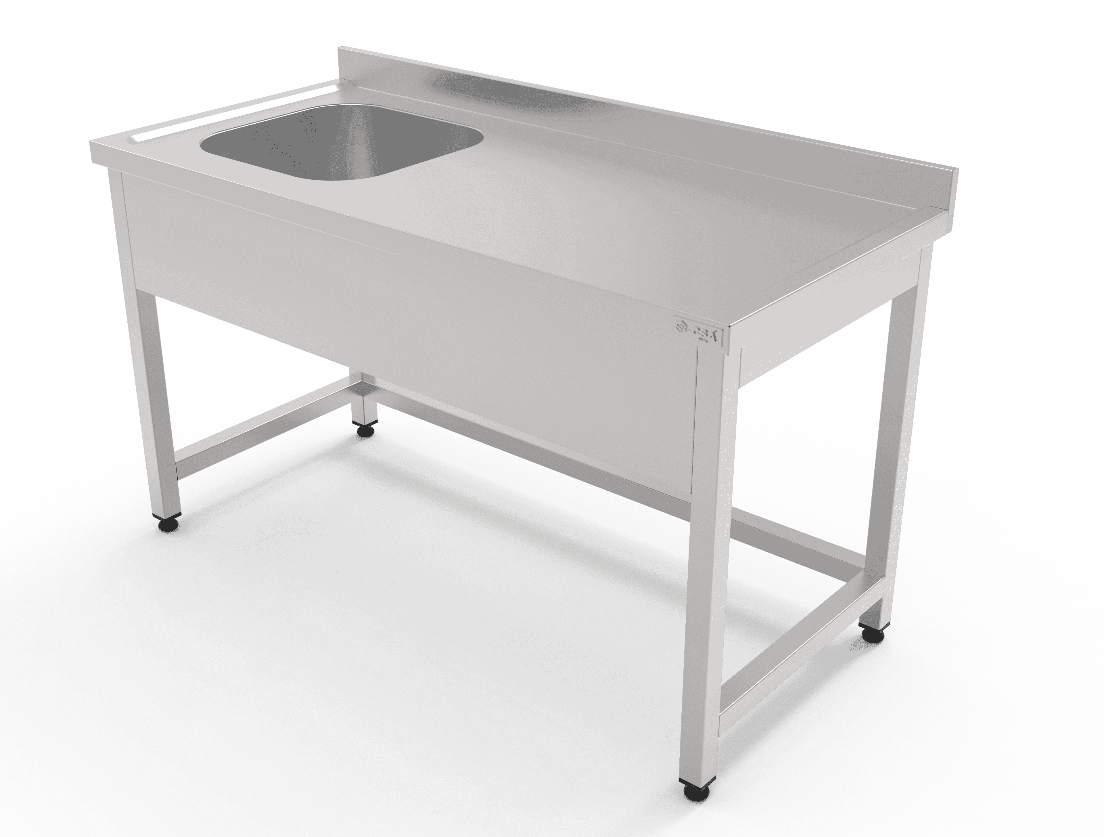 Taban Rafsız Tek Evyeli Tezgah