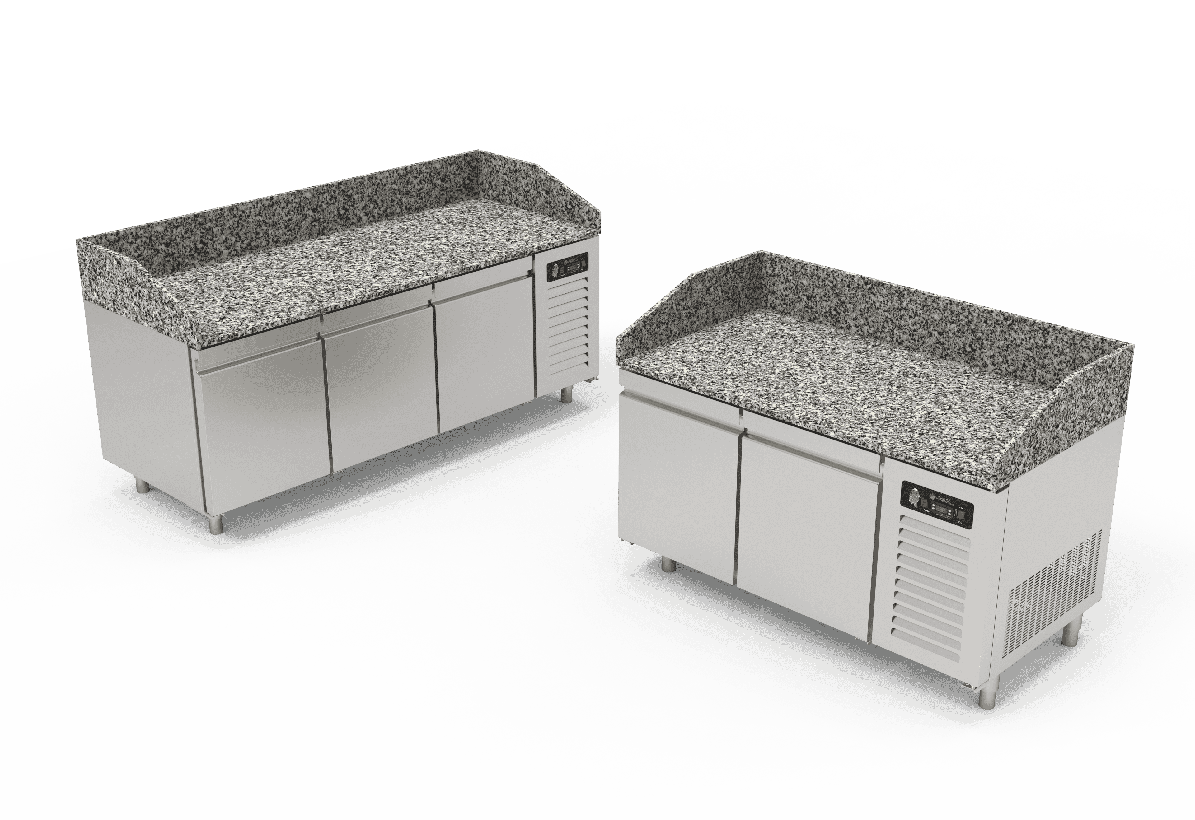 Granit Tablalı Pizza Hazırlık Dolapları